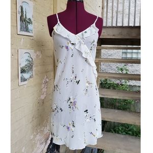Vintage 1980s sheer floral slip nightie